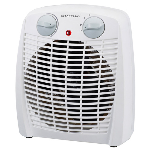 Smartway WFFH217 stufetta elettrica Interno Bianco 2000 W Riscaldatore ambiente elettrico con ventilatore