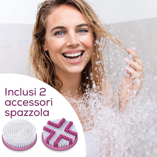 Image of Beurer FC 55 Spazzola per il Corpo Impermeabile con Impugnatura Rimovibile e Batteria Ricaricabile