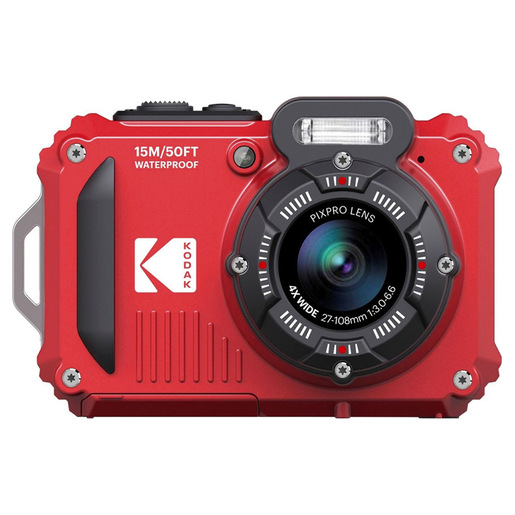 Kodak PIXPRO WPZ2 1/2.3'' Fotocamera compatta 16,76 MP BSI CMOS 4608 x 3456 Pixel Rosso
