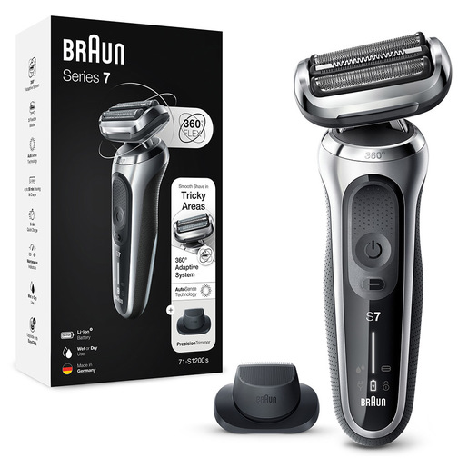 Image of Braun Series 7 71-S1200s Rasoio Trimmer Argento