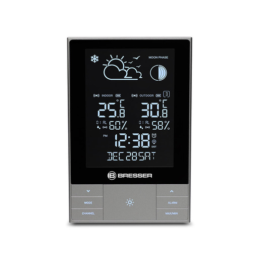 Bresser Optics ClimateTemp NDV Antracite, Metallico, Argento LCD DC/Batteria