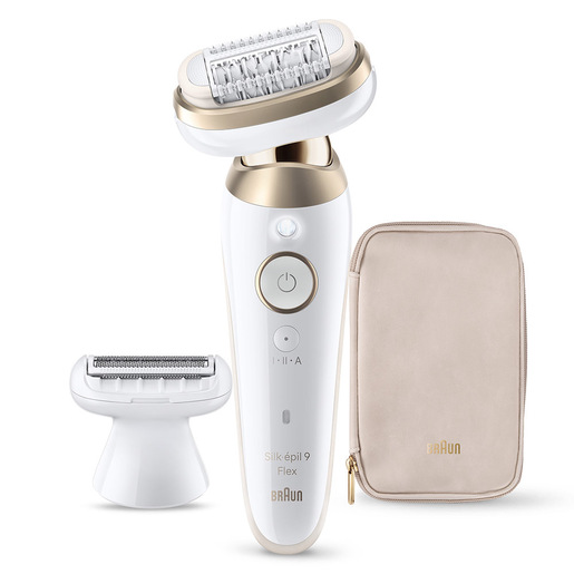 Braun Silk·épil 9 Flex 9-030 3D 40 pinzette Bianco, Oro
