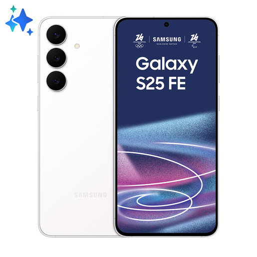 Image of Samsung Galaxy S25 FE, Smartphone AI, Display Dynamic AMOLED 2X 6.7'', Fotocamera 50MP, 8GB RAM, 128GB, Batteria 4.900 mAh, White