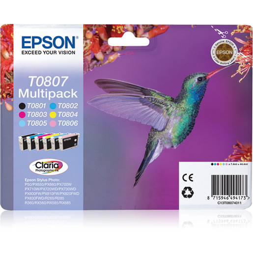 Image of        Epson Hummingbird Multipack a 6 colori