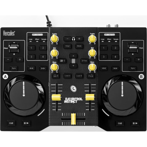 Image of Hercules 4780740 mixer audio 4 canali Nero, Giallo