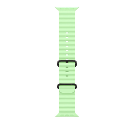 Image of Apple Black Titanium Finish Band Verde Fluoroelastomero, Titanio