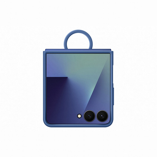 Image of Samsung Galaxy Z Flip7 Ring Case (Silicone) Blue