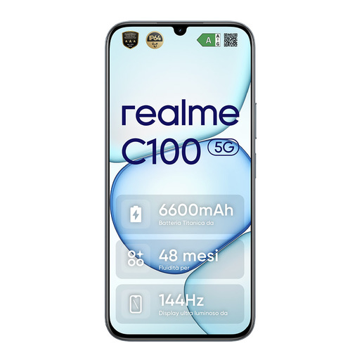 realme C100 5G 17,3 cm (6.8'') Doppia SIM USB tipo-C 4 GB 256 GB 6600 mAh Verde