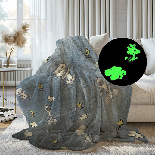 Image of Kanguru Plaid Glow Peanuts Blue