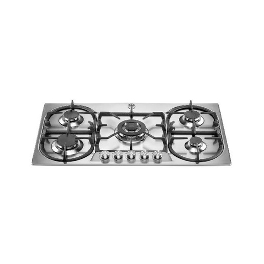 Image of Bertazzoni La Germania P7101D9X/19 piano cottura Acciaio inossidabile Da incasso 75 cm Gas 5 Fornello(i)
