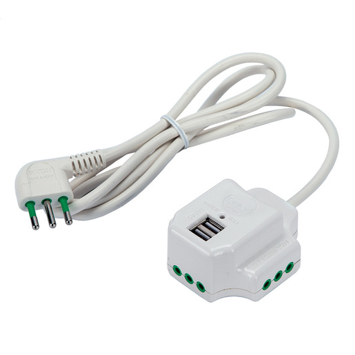 Image of FANTON 41008 prolunghe e multiple 1,5 m 3 presa(e) AC Interno Bianco