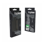 Ioplee Custodia In Tpu Siliconato Con Microfibra Interna - Nero Per Iphone 15-image