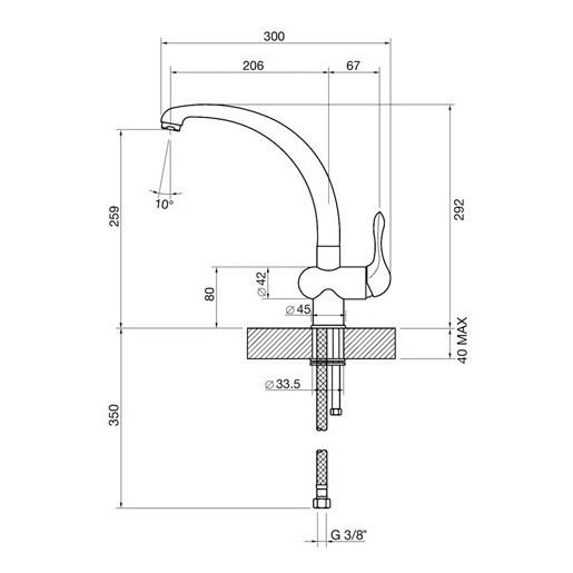 Image of Smeg MF8AV2 rubinetto Crema
