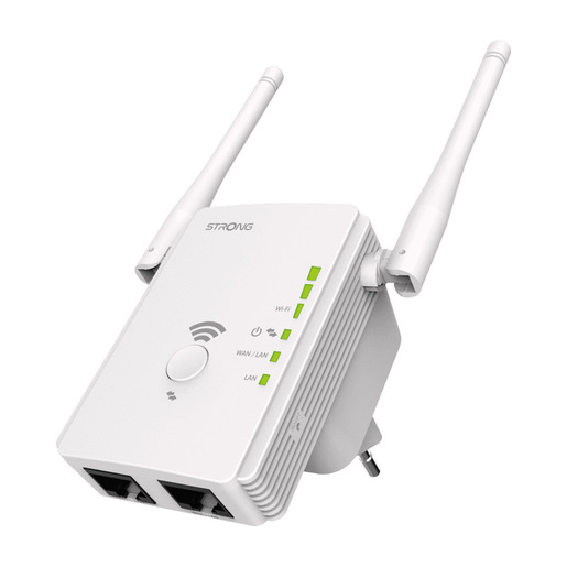 Image of Strong REPEATER300V2 ponte e ripetitore Ripetitore di rete 300 Mbit/s Bianco