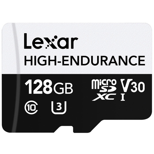 Image of Lexar High-Endurance 128 GB MicroSDXC UHS-I Classe 10