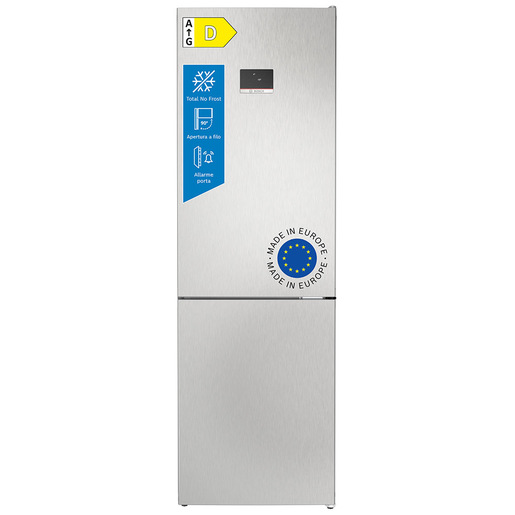 Image of Bosch Serie 4 KGN367LDF Frigorifero Combinato da libera installazione 186 x 60 cm Metal look Classe D