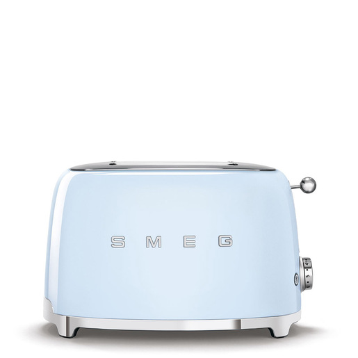 Tostapane SMEG TSF01PBEU , Potenza 950 W, Numero di fessure per tostare 2, Livelli tostatura 6 Sistema sollevamento, Funzione scongelamento, Raccoglitore briciole, Azzurro