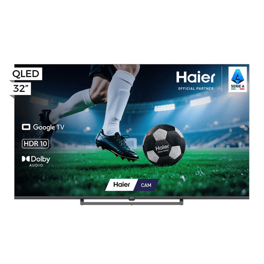 Haier Smart TV QLED 32'' H32S80GFX, Full HD, Google TV, HDR10, Dolby Audio, HDMI 2.1 x4, Bluetooth 5.1, DBX TV