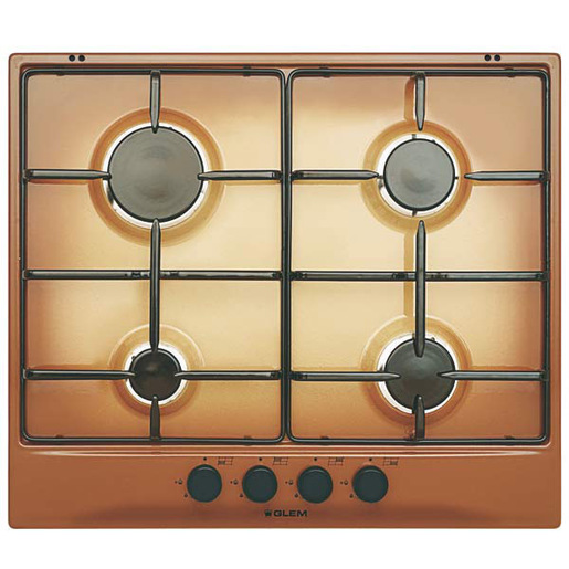 Image of Glem Gas GT64TF piano cottura Marrone Da incasso 60 cm 4 Fornello(i)