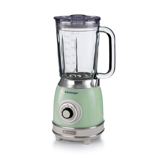 Image of Ariete 583, Frullatore Vintage con tazza in vetro da 1,5 Litri, 4 Lame in Acciaio Inox, 4 Velocità + Pulse,1000 Watt, Verde