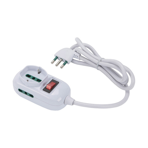 Image of FANTON 421454 prolunghe e multiple 1,2 m 3 presa(e) AC Interno Bianco