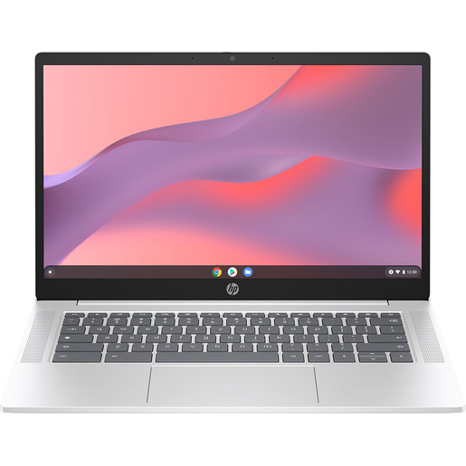 HP Chromebook 14a-nf0006nl Intel N N100 35,6 cm (14'') HD 8 GB LPDDR5-SDRAM 128 GB UFS Wi-Fi 6E (802.11ax) ChromeOS Argento