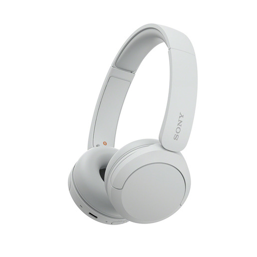 Image of Sony Cuffie Bluetooth wireless WH-CH520 - Durata della batteria fino a 50 ore con ricarica rapida, stile on-ear - Bianco