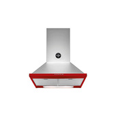 Bertazzoni La Germania KPL60PLAG1XRA Cappa Aspirante Cappa Aspirante A Parete Rosso, Acciaio Inox 600 M³/H-image