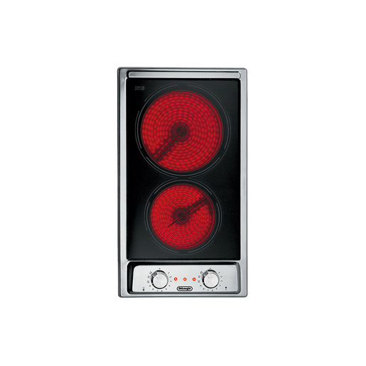 Image of De’Longhi AVI 23-2 piano cottura Acciaio inossidabile Da incasso 29 cm Ceramica 2 Fornello(i)