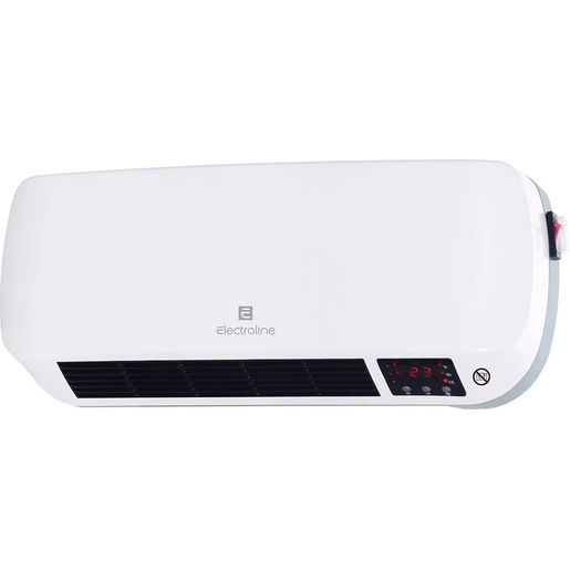 Image of Electroline CWHE208 stufetta elettrica Interno Bianco 2000 W Riscaldatore ambiente elettrico con ventilatore