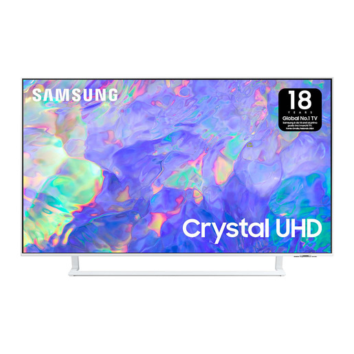 Samsung Series 8 TV UE50CU8580UXZT Crystal UHD 4K, Smart TV 50'' Dynamic Crystal color, OTS Lite, White 2023