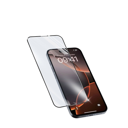 Cellularline Impact Glass Capsule - iPhone 16 Pro Vetro temperato resistente da bordo a bordo
