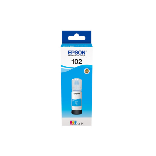 Image of Epson 102 EcoTank Cyan ink bottle