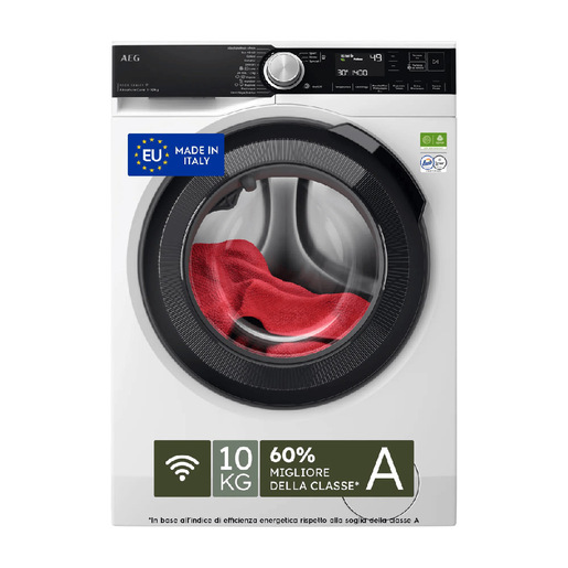 AEG LR9FA104SY Lavatrice Carica Frontale 10 KG 1400 Giri/min Classe A (Bianco)