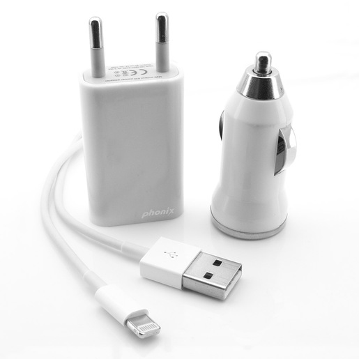 Image of Chargers Kit 3in1 Per Apple Lightning BIANCO