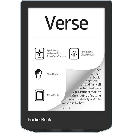 Image of PocketBook Verse lettore e-book 8 GB Wi-Fi Nero, Blu