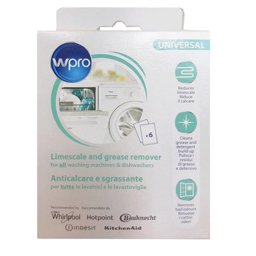 Image of Wpro Disincrostante Elettrodomestici Polvere 6 x Bustine