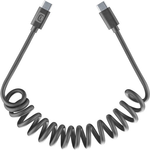 Image of Cellularline USB-C Spiral Cable Cavo spiralato estendibile fino a 120 cm