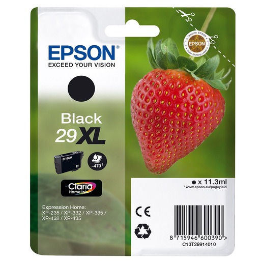 Image of Epson Strawberry 29XL cartuccia d'inchiostro 1 pz Originale Resa elevata (XL) Nero