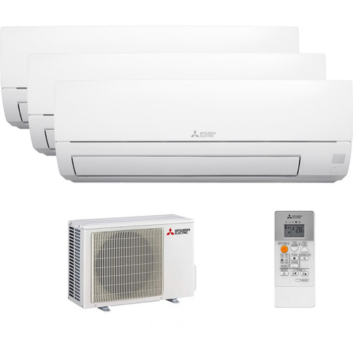 Image of        Mitsubishi Electric Trialsplit 9000+9000+9000BTu MSZ-HR25VFK + MSZ-HR2