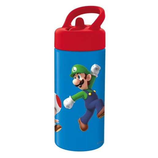 Image of Amscan borraccia Super Mario 410 ml Alluminio Multicolore