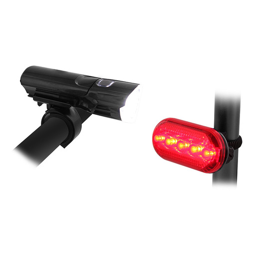 Image of T'nB UMLED2 illuminazione bicicletta Illuminazione posteriore + Illuminazione anteriore (set) LED cod015