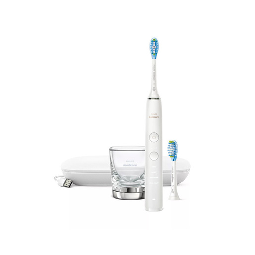 Image of Philips Sonicare DiamondClean 9000 Diamond Clean 9000 Spazzolino Elettrico Sonico Bianco con App, con custodia da viaggio HX9913/17