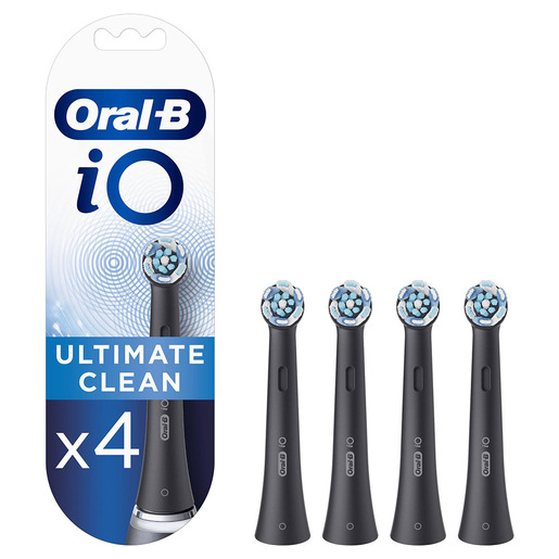 Image of Oral-B iO Ultimate Clean Testine Di Ricambio Nere , 4 Pezzi