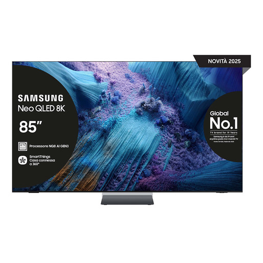 Image of Samsung Neo QLED AI TV 85'' QE85QN990FTXZT 8K Mini LED, Processore NQ8 AI Gen3, 8K AI Upscaling Pro, Glare Free, Neo Quantum HDR 8K Pro, Dolby Atmos & OT