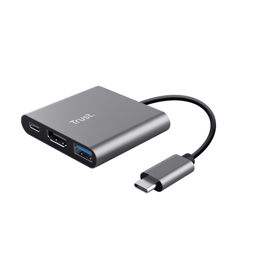 Image of Trust Dalyx USB 3.2 Gen 1 (3.1 Gen 1) Type-C Alluminio, Nero