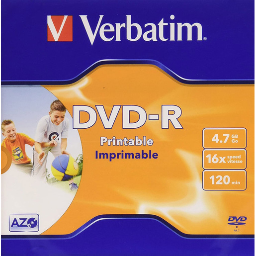 Image of Verbatim 43521 DVD vergine 4,7 GB DVD-R 1 pezzo(i)