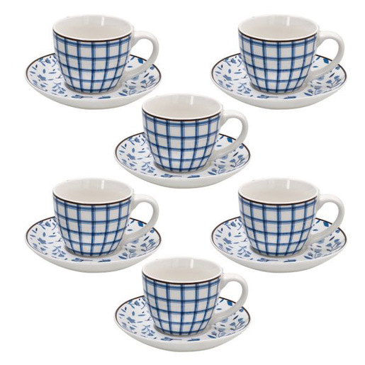 Image of Tognana Porcellane IR685016190 tazza Blu, Bianco Espresso 6 pz