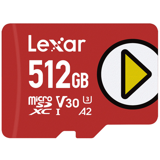Image of 512GB PLAY MICROSDX UHS-I Red