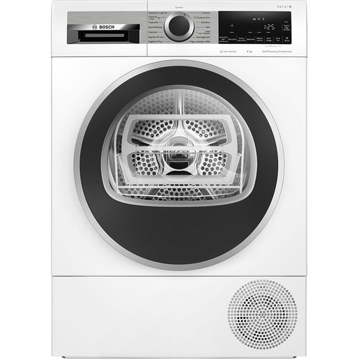 Image of Bosch Serie 6 WQG235A0IT Asciugatrice a pompa di calore 8 kg Bianco cod015